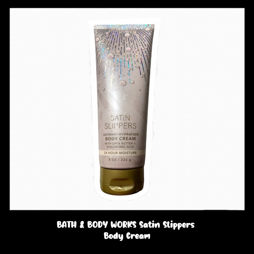 BATH & BODY WORKS Satin Slippers 8.0 Ounces Body Cream